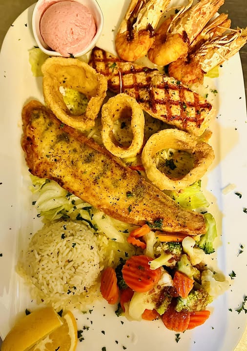 Meeresfrüchteplatte mit Calamari